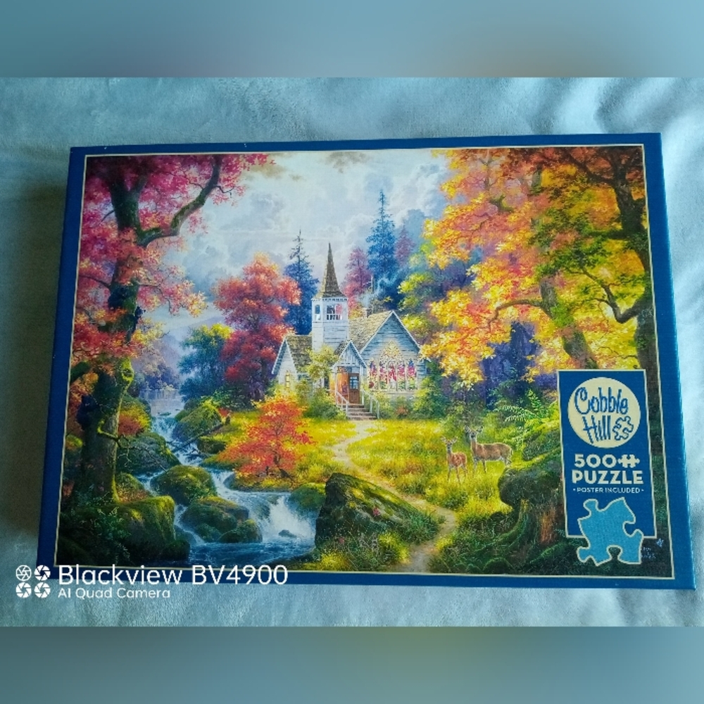 500 pc. Cobble Hill picture puzzle poster included 500 pc.